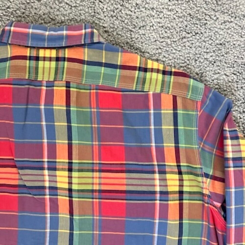 Polo Ralph Lauren Men's Multicolor Plaid Long-Sleeved Shirt - Sz. XL - EUC - Picture 9 of 11